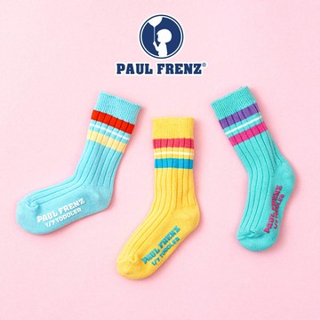 韓國 PAUL FRENZ - (3入組)韓製彈力中長筒襪-LUCKY