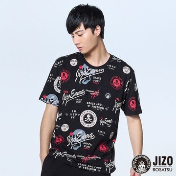 地藏小王 BLUE WAY–赤日滿版印花短TEE/網路獨家款