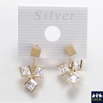 鋯石 正韓 925銀針耳環 【現貨】