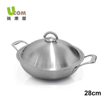 【瑞康屋UCOM】新都會多層複合金萬用鍋雙耳28cm-慈濟共善