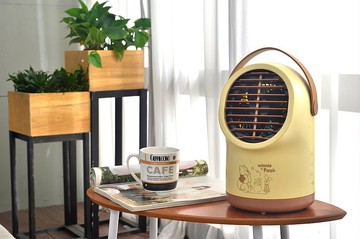 【Disney 迪士尼】三段風速水冷涼風扇-維尼(USB充電 定時功能 )