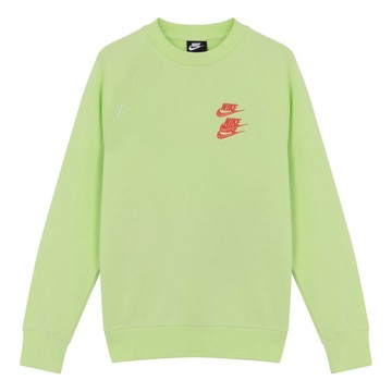 Men's Nike Embroidered Logo Round Neck Pullover Green