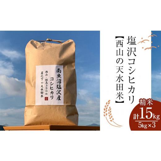ふるさと納税 新潟県 南魚沼市 塩沢コシヒカリ精米15kg(5kg×3)