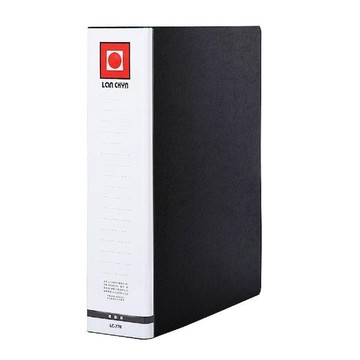 連勤牌文具有耳2吋圓型夾三孔 - 黑色  1個