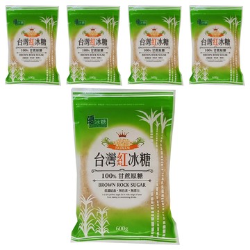 YASASHII 優 台灣紅冰糖  600g  5包
