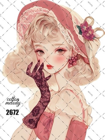 原廠貼紙 no.2672 人物貼紙 原創貼紙 原創人物貼紙 裝飾貼紙 棉旋律