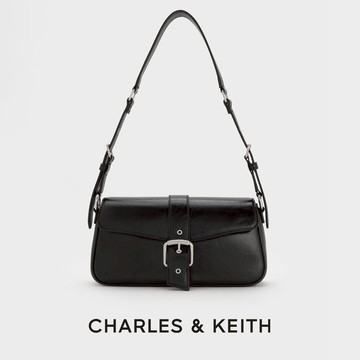 【CHARLES & KEITH】限時特價! Blaise 皮帶釦肩背包｜陪伴你每個重要時刻｜通勤約會兩用｜生日禮物｜快速出貨｜小CK