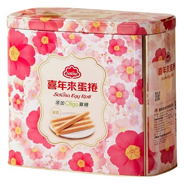 喜年來 OLIGO 蛋捲 暢銷經典零食 濃郁蛋奶香 酥脆爽口 懷舊花色鐵盒包裝 絕佳伴手禮  512g  1盒