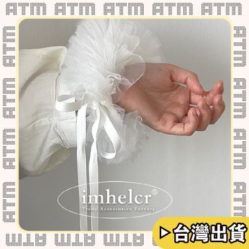 🔥臺灣出貨🔥可開發票✅輕飾時光ins風小衆設計感可調節蓬蓬黑白紗質繡球花飄帶大號髮圈髮飾新款