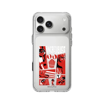 iPhone 17 Pro Max Clear Case（相機按鈕） 透明 - 迪士尼-皮克斯 PIXAR - 超人特攻隊出動