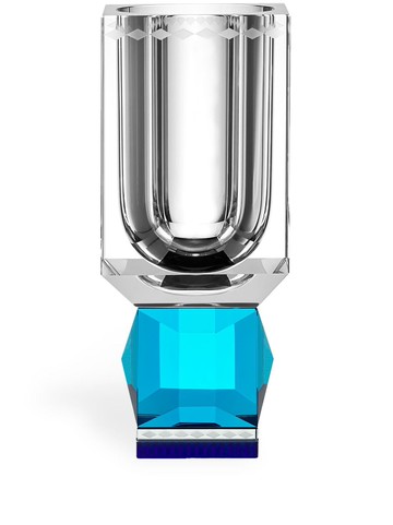 Reflections Copenhagen - Ohio geometric-body vase (11cm) - unisex - glass - One Size - Neutrals