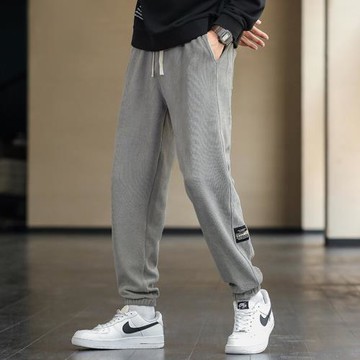 2023新款秋冬季男士休閑褲寬松哈倫褲百搭束腳衛褲潮流運動褲春秋