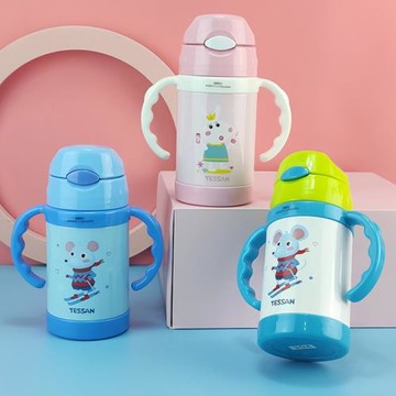 水杯兒童保溫杯帶吸管杯小學生不銹鋼水杯幼兒園便攜寶寶學飲杯