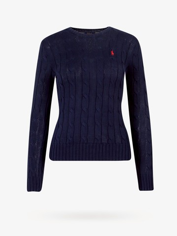 Wool and cashmere sweater with embroidered logo - POLO RALPH LAUREN - gender_Woman
