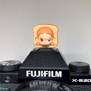 正版泡泡瑪特抱抱萌粒相機熱靴蓋創意卡通適用索尼富士尼康微單反