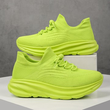 現貨免運 網面厚底透氣運動鞋 情侶跑步鞋 廣場舞鞋 日常上班工作鞋 戶外旅游男女鞋 防臭軟底休閑運動鞋 懶人一脚蹬