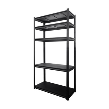 【Amos】黑金剛免螺絲超穩固鐵板五層層架