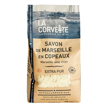LA CORVETTE 法釩馬賽莊園 經典植物油馬賽皂絲 Marseille soap chips 低過敏  750g  1包