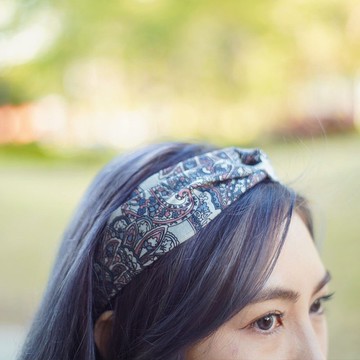 手工髮帶 / 禮物 / 中世紀風格圖騰 / 隨性紋理 / 腰果花紋