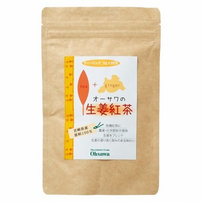 オーサワの生姜紅茶(ティーバッグ) 60g(3g×20包) オーサワジャパン