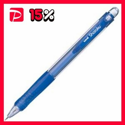 (まとめ) 三菱鉛筆 シャープ SHARPペンシル VERYシャ楽 0.5mm (軸色 透明青) M5100T.33 1本 〔×60セット〕