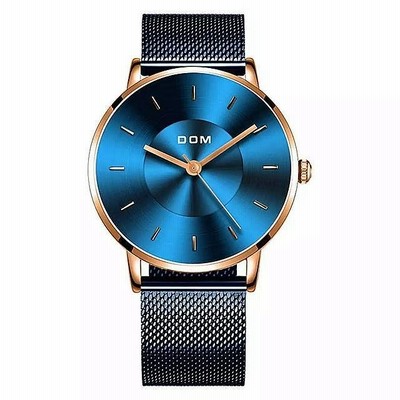 Dom 黒 カジュアル メッシュ ベルト ファッション クォーツ 時計 メンズ 腕時計 トップ 防水 時計レロジオ Masculino M 通販 Lineポイント最大get Lineショッピング