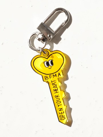 BFMA Open Heart Key Acrylic Keyring