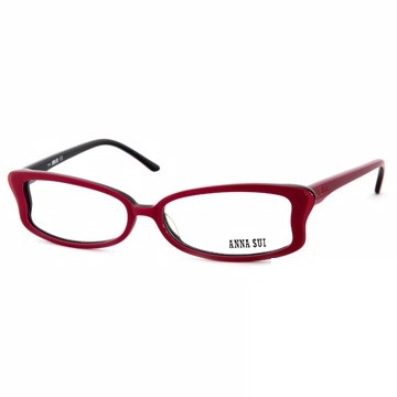 Anna Sui 日本安娜蘇 魔幻時尚蝴蝶造型平光眼鏡(桃紅) AS10003