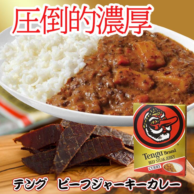 テングビーフジャーキーカレー レギュラー 中辛 200g レトルトカレー 天狗 電子レンジ対応