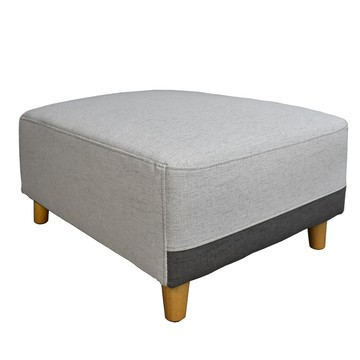 IHouse-布丁狗 北歐風護腰設計 貓抓皮沙發腳椅砂米色+珊瑚紅