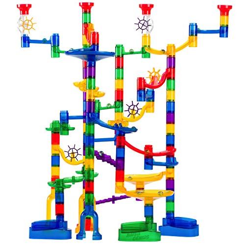 Marble Genius Marble Run Super Set 85 Translucent Marbulous Pieces