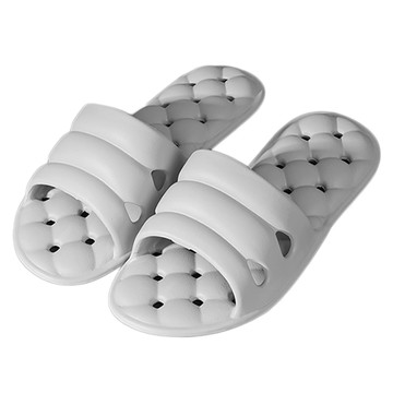 城市漫遊 摺疊拖鞋防滑 減壓舒適款  L  灰色