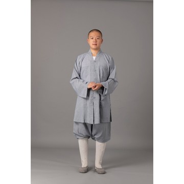 現貨供應 弘喧 佛教 僧服 出家人 衣服 短掛 竹沙布 禪意 吸汗 柔軟 透氣 和尚 出家眾 僧人 高僧 外出 禮佛