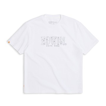 EDWIN｜男裝｜吸濕排汗機場跑道寬版短袖T恤