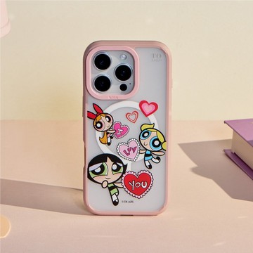 飛天小女警傳遞愛意極光霧透MagSafe iPhone手機殼