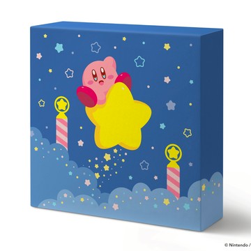 [快速出貨]【Nintendo 任天堂】星之卡比 發光畫布風格×禮物盒（傳送之星）