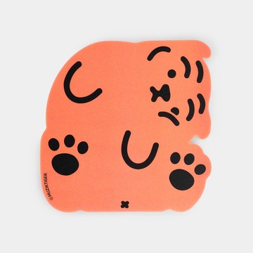 躺肥虎 正方形  PVC 滑鼠墊 Square tiger