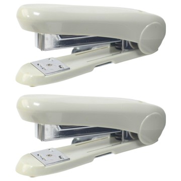 MAX 美克司 新型釘書機 HD-50R 人體工學設計 附除釘器  灰色  2個
