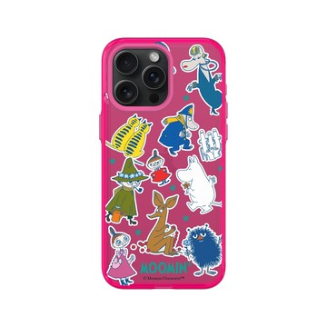 iPhone 15 Pro Max Clear 粉漾桃 - Moomin - Moomin角色大集合
