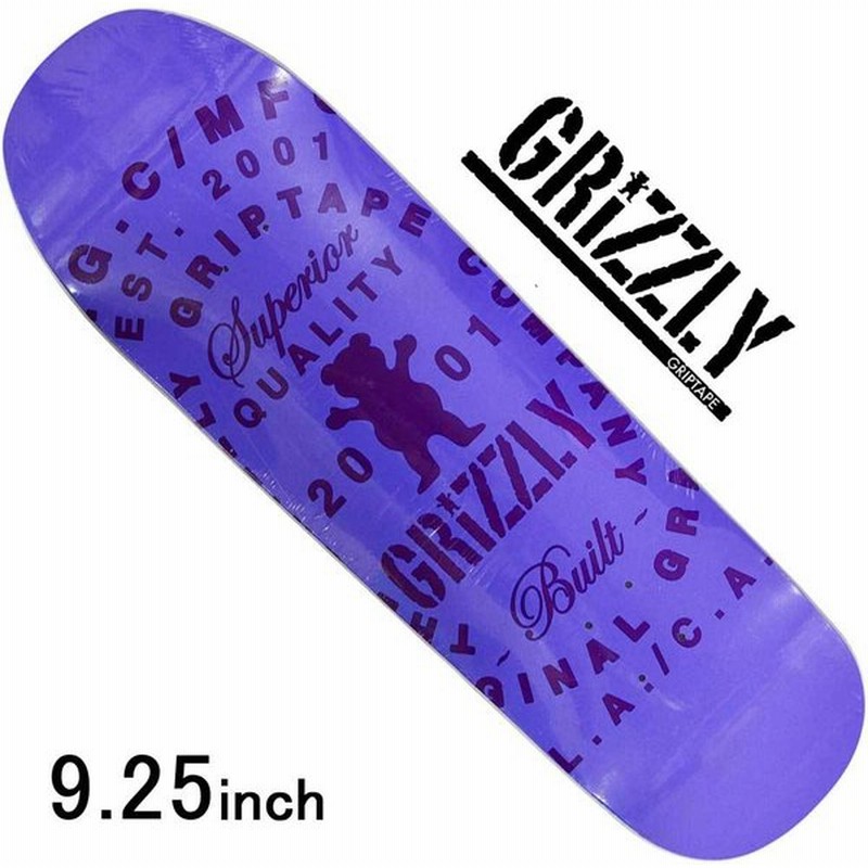 グリズリー 9 25 スケボー デッキ Grizzly Og Mfg スケートボード 板 クルーザー ストリート パーク スケボー女子 男子 おしゃれ 通販 Lineポイント最大get Lineショッピング