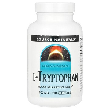Source Naturals, L-色氨酸，500 毫克，120 粒膠囊