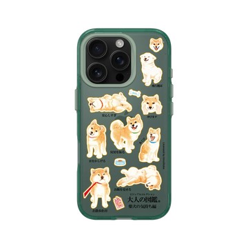 iPhone 16 Pro Clear 憂墨綠 - 大人の図鑑 - 柴犬心情編