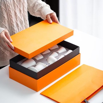 羊脂玉茶具套裝德化白瓷功夫茶具蓋碗禮盒裝商務伴手禮可印刷logo