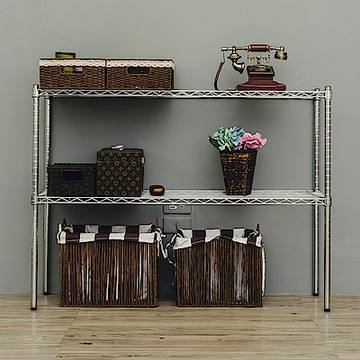 dayneeds 輕型 120x35x90cm 二層電鍍(鎖管)鐵架 波浪架/收納架/置物架
