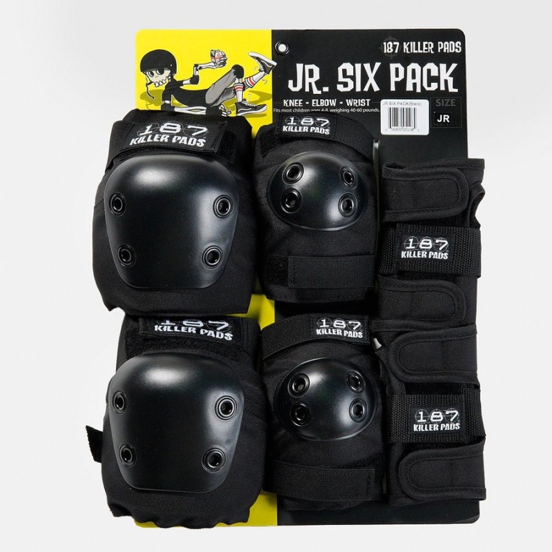 キッズ プロテクター 187 KILLER PADS SIX PACK JR BLACK スケートボード 187 キラーパッド ジュニア セーフティー パッド 3点セット スケボー エクストリーム 通販 LINEポイント最大0.5%GET | LINEショッピング