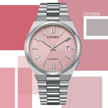 CITIZEN 星辰 Mechanical x PANTONE限定 色彩密語 機械錶-夢幻粉 NJ0158-89X