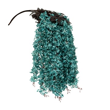 【dayneeds】仿真花藝-丁香花(7色可選)(5支/入)藍綠色