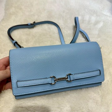 【MK｜全新】現貨 MICHAEL KORS WOC包 豬鼻子 寶寶藍 掀蓋包 斜背包｜Little Bee 小蜜蜂精品