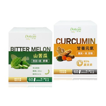 dolican 山苦瓜胜肽鉻60粒裝+薑黃蜆60粒裝
