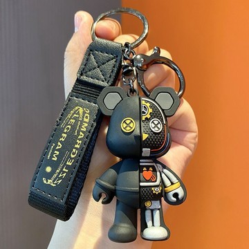 🔥臺灣出貨🔥2024新款機械小熊鑰匙扣掛件卡通暴力熊車鑰匙鏈書包掛飾創意禮品